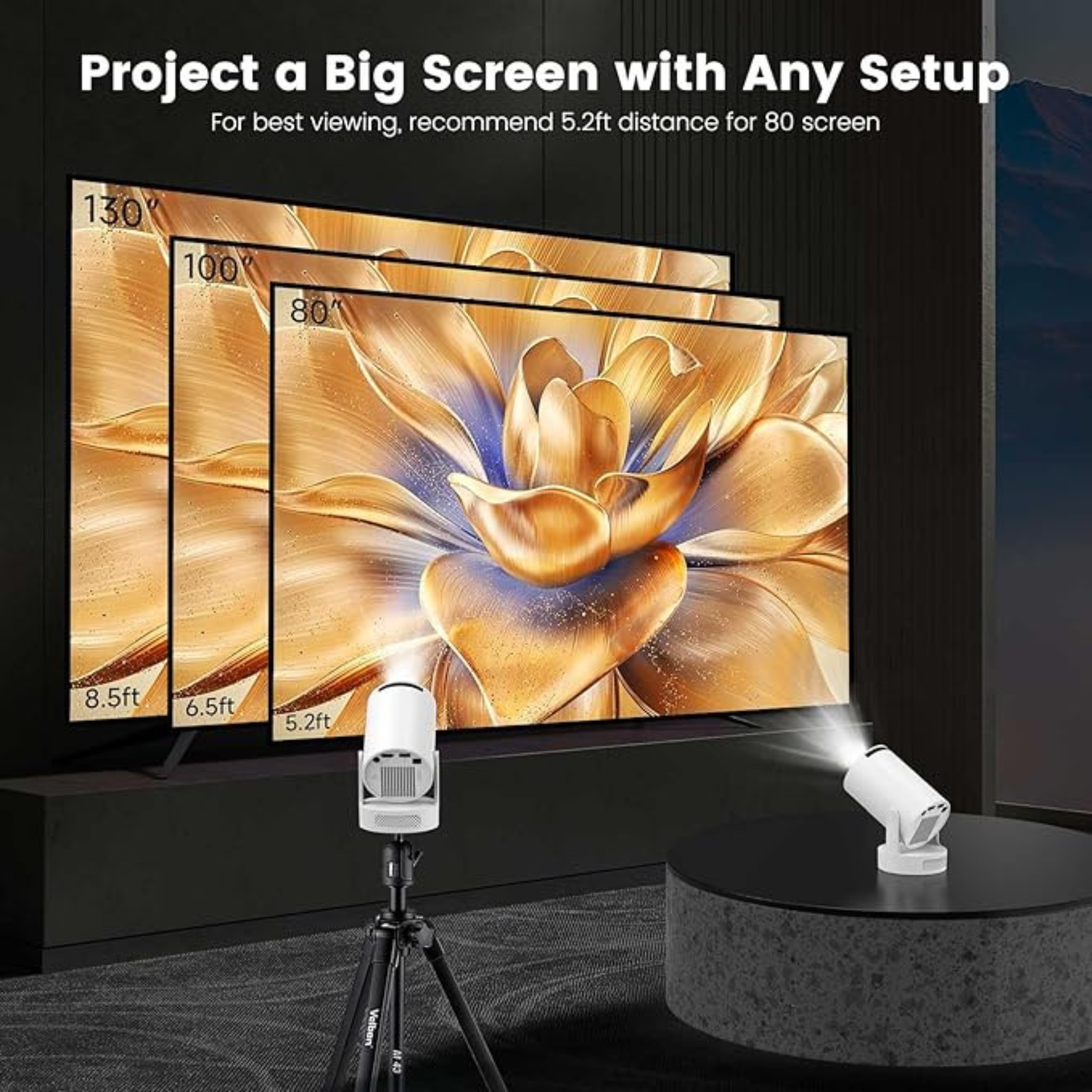 Proyector portátil de alta definición Dreamflex